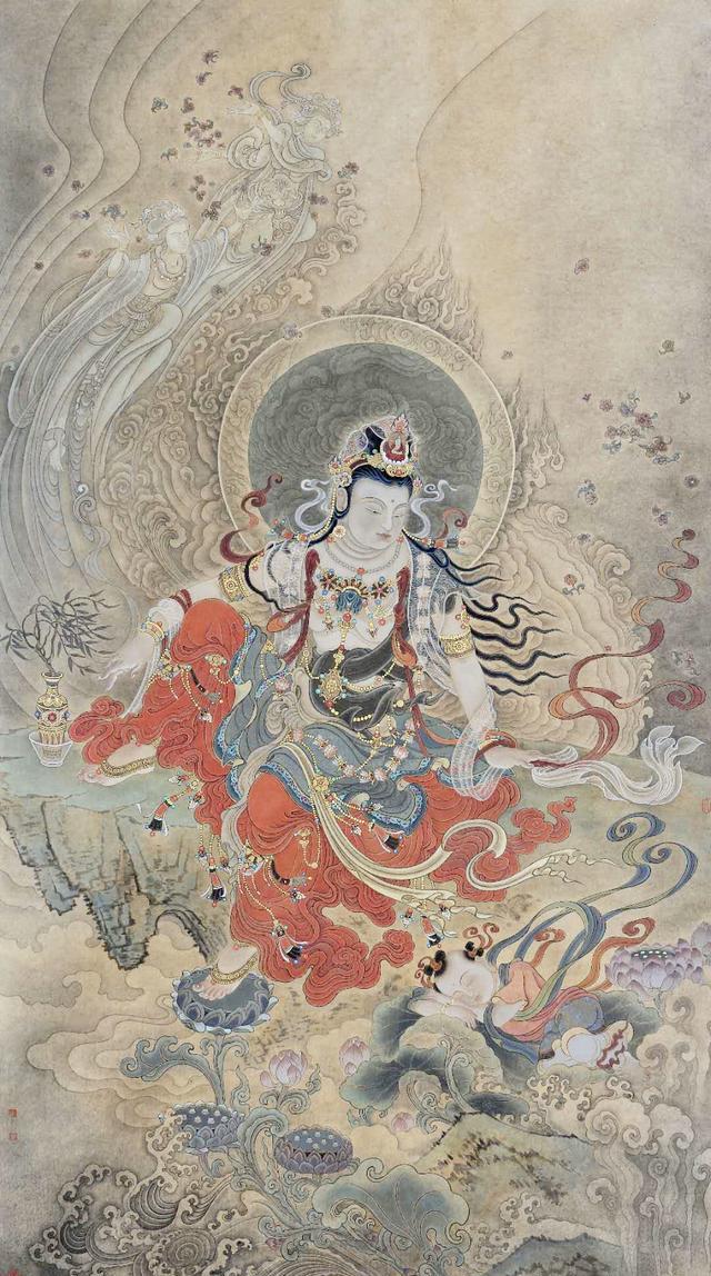细读法海寺壁画水月观音图