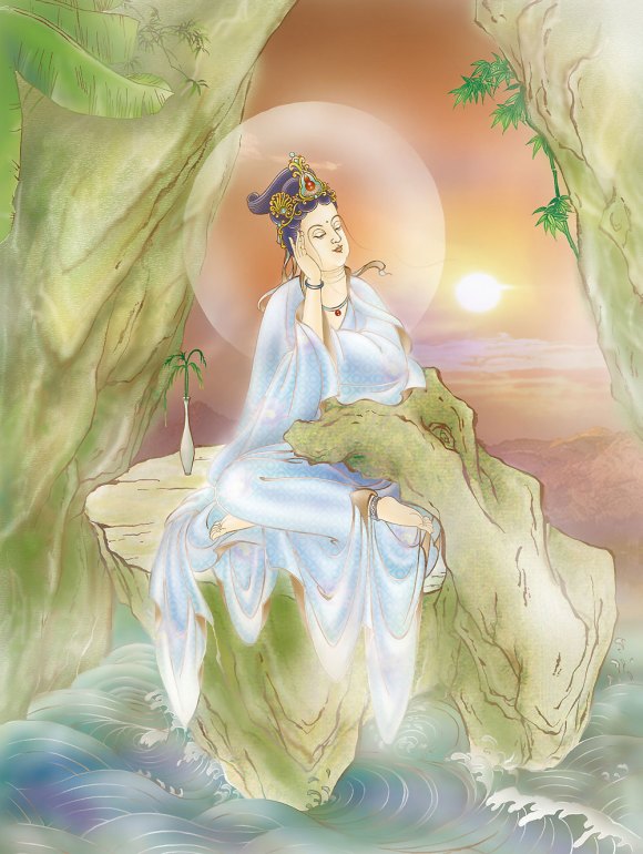 观世音菩萨三十三化身之二十五的阿摩提观音