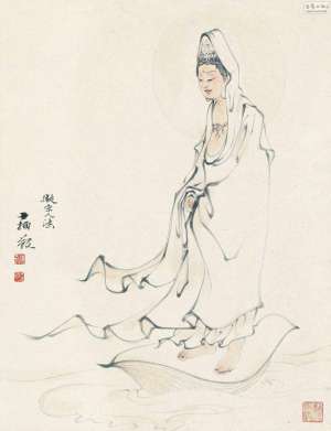 持莲华菩萨的艺术特点
